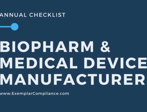 BioPharma & Medical Device Manufacturers Annual Checklist